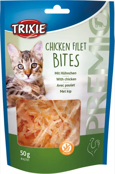 Recompense Pentru Pisici, Premio, Filet Bites Cu Pui, 50 g