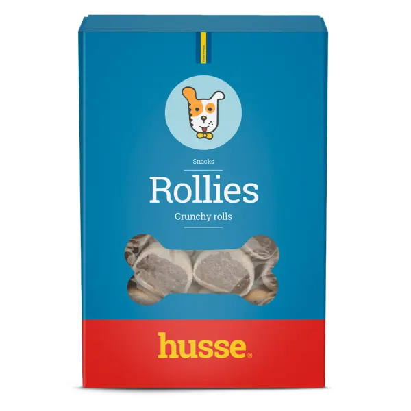 ROLLIES | Biscuiți crocanți cu carne, pentru câini