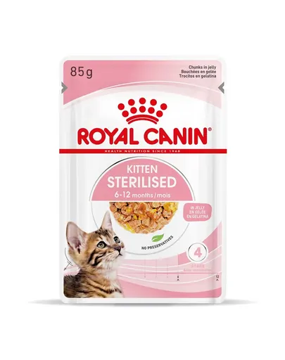 ROYAL CANIN Kitten Sterilised  în jeleu 48 x 85 g
