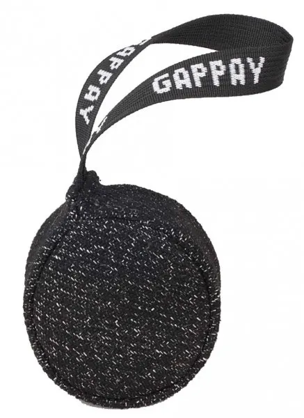 Saculet rotund din material francez cu maner Gappay