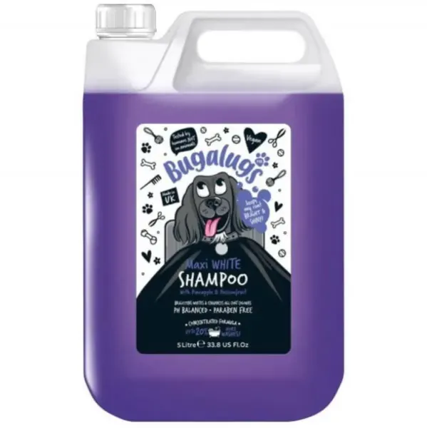 Sampon Caini, Bugalugs Maxi White, 5 L