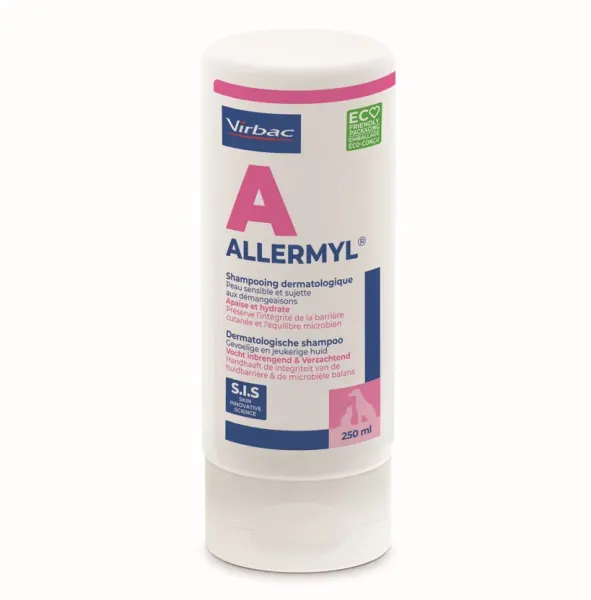 Sampon dermatologic pentru caini  pisici Allermyl Virbac 250 ml
