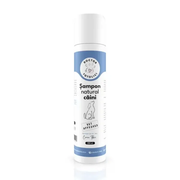 Sampon natural caini Doctor Totolici, 250 ml