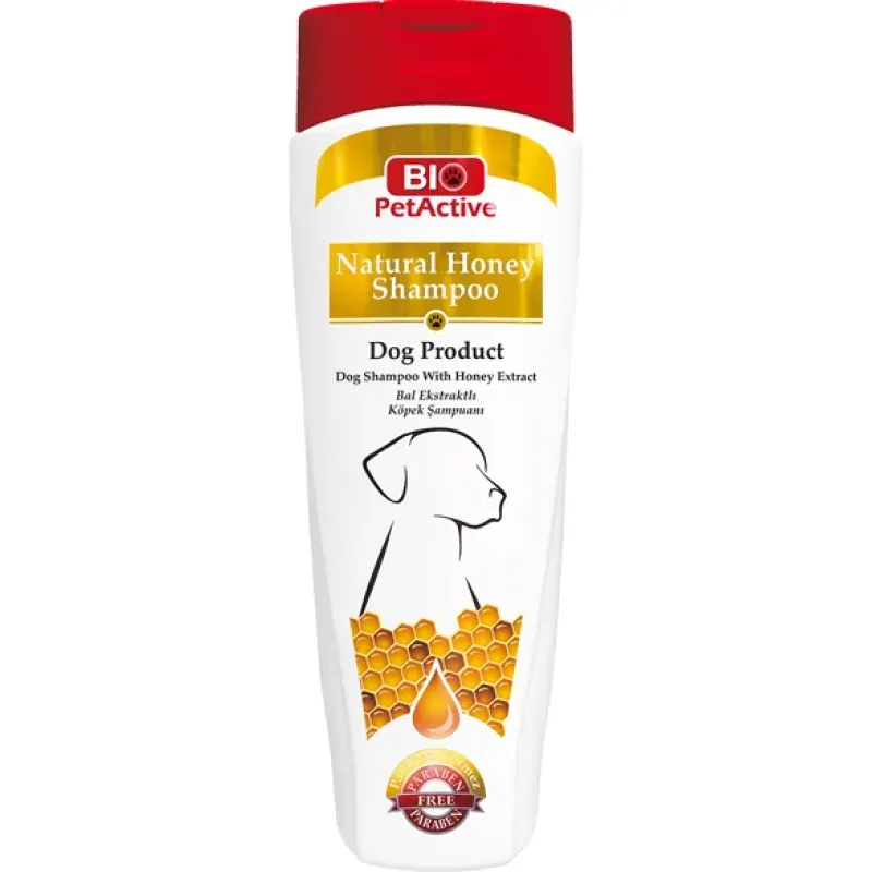 Sampon pentru caini, Bio PetActive Natural Honey Shampoo Dogs, 400 ml