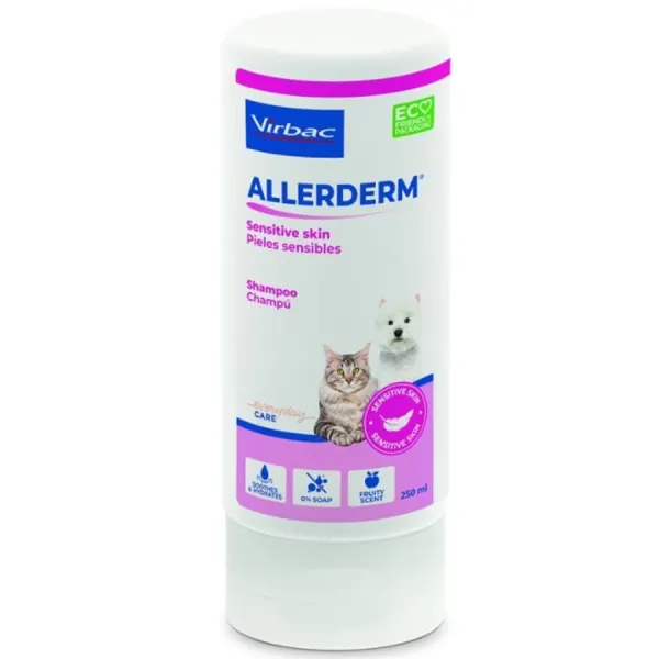 Sampon pentru piele sensibila Allerderm Virbac 250 ml
