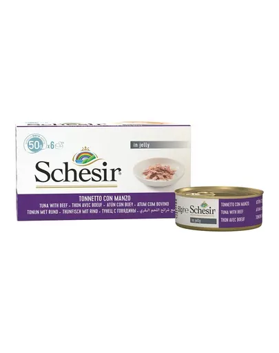 SCHESIR Ton cu mușchi de vită 50 g X6