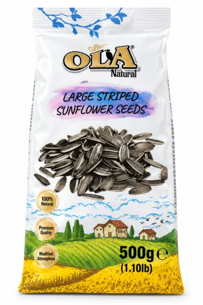 Seminte de floarea soarelui pentru pasari Ola Large 500 gr