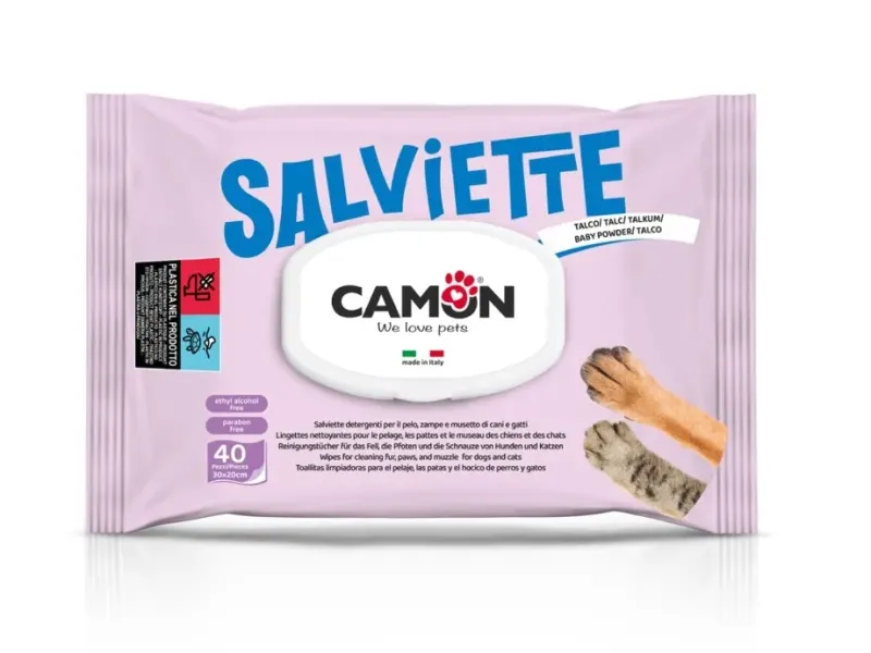 Servetele igienice cu talc pentru caini Camon 40 buc