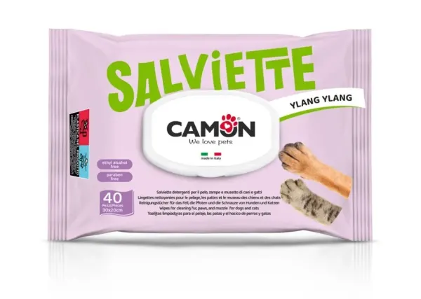 Servetele pentru curatare cu aloe vera si ylang-ylang, Camon, 40 buc