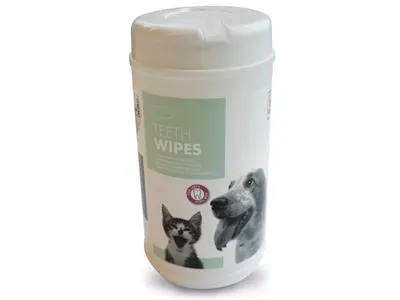 Servetele pentru igiena dintilor Teeth Wipes M-PETS, 18x20,5 cm, 40 buc