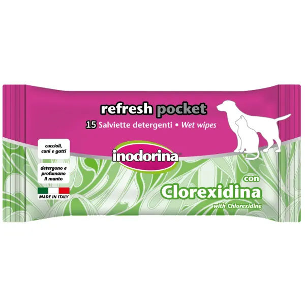 Servetele umede Inodorina Clorhrexidina 15 buc