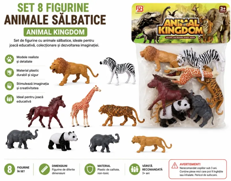 Set 8 figurine animale sălbatice