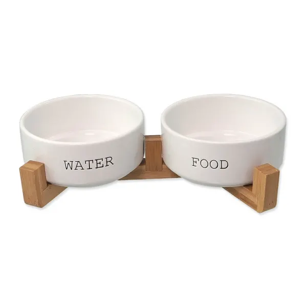 Set boluri cu suport pentru câini din ceramică ø 16 cm Dog Fantasy – Plaček Pet Products