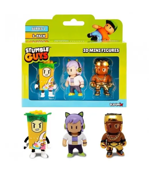Set Engros 3 mini figurine 3d s2 , stumble guys