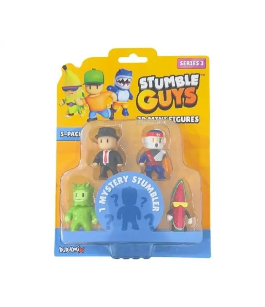 Set Engros 5 mini figurine 3d s3 , stumble guys