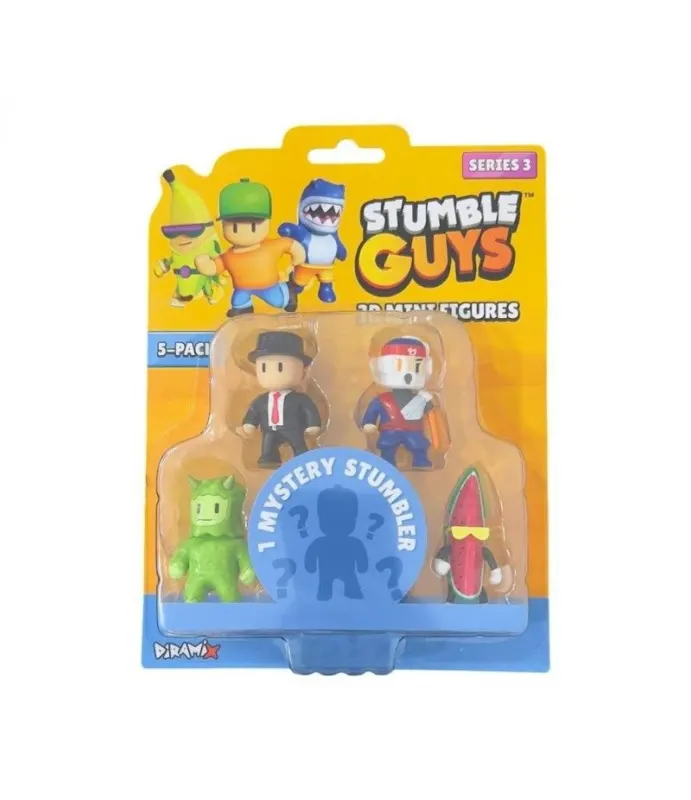 Set Engros 5 mini figurine 3d s3 , stumble guys