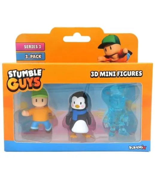 Set Engros de 3 mini figurine 3d s3 stumble guys