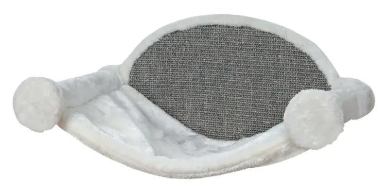 Sezlong de Perete 54x28x33 cm Alb cu Gri 49920