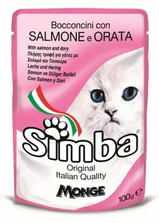 Simba Cat Plic Somon/Dorada 100 G