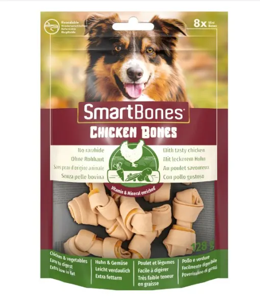 Smartbones Recompense Pui S/ 8 buc 128 g