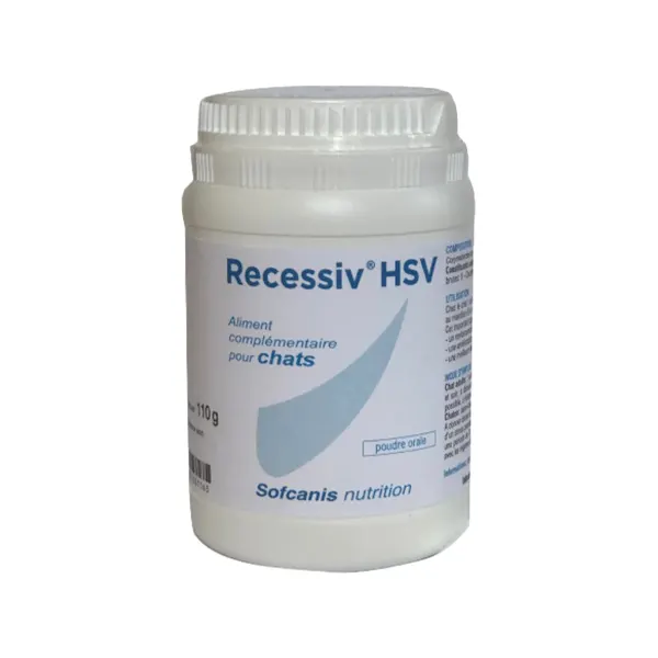 SOFCANIS Recessiv HSV, supliment sistem imunitar pisici, pudră SOFCANIS Recessiv HSV, supliment sistem imunitar pisici, flacon, 110g pudră