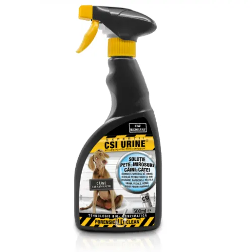 Solutie pentru pete si mirosuri CSI Urine Dog Spray 500 ml