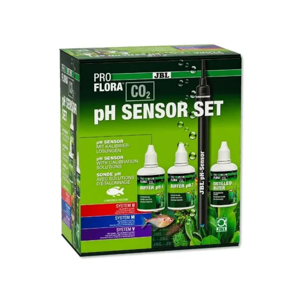 Sonda pH cu solutii calibrare JBL PROFLORA CO2 pH SENSOR SET