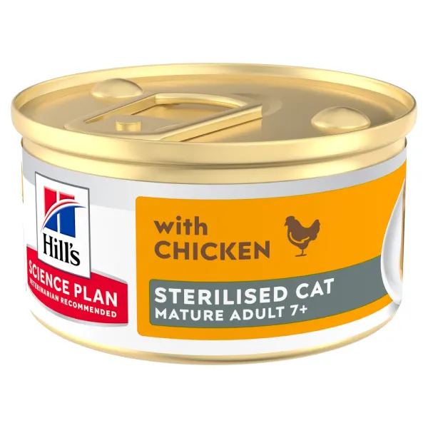 SP FELINE MATURE STERILISED MOUSSE CHK 85 G (CONSERVA)