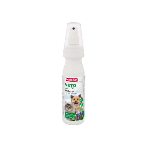 Spray Antiparazitar Caini si Pisici Veto Pure, Beaphar, 150 ml