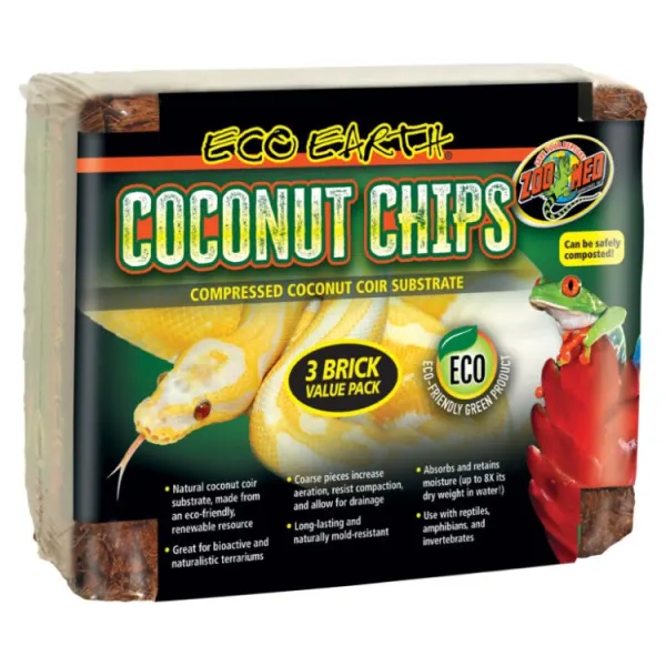 Substrat presat pentru terarii ZooMed Eco Earth Coconut Chip 2+1