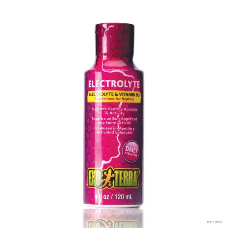Supliment electroliti reptile si amfibieni ExoTerra 120ml