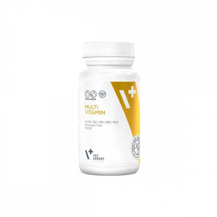 Supliment pentru caini pisici VetExpert Multivitamin 30 caps flacon