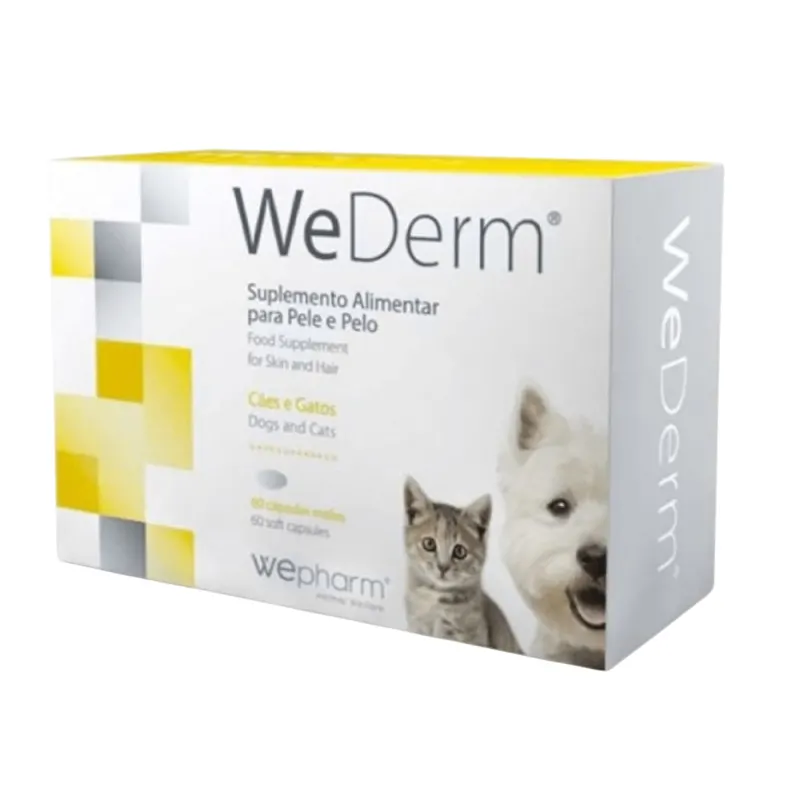 Supliment pentru caini si pisici cu afectiuni dermatologice WeDerm, 60 capsule