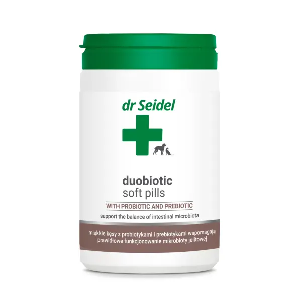 Supliment probiotic și prebiotic pentru câini și pisici Dr Seidel Duobiotic Softpills