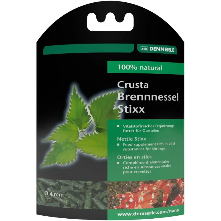 Supliment vegetal creveti Dennerle Nano Crusta Nettle Stixx