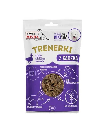 SYTA MICHA recompense dresaj pentru câini 80g cu rață