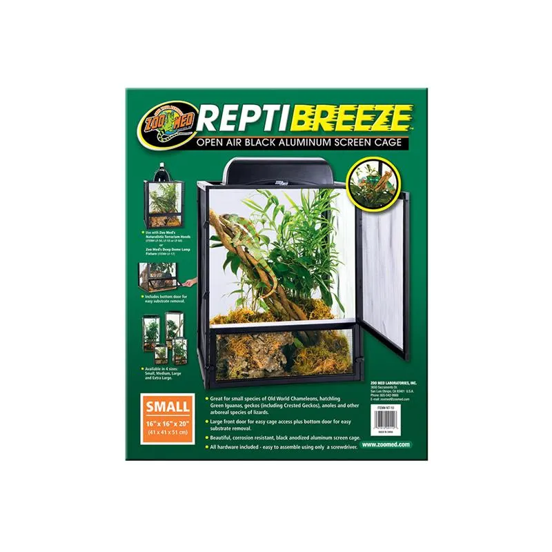 Terariu Zoo Med ReptiBreeze Alum Screen Cage 40x40x50cm