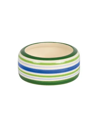 TRIXIE Bol Ceramic verde cu dungi pentru iepure 500 ml