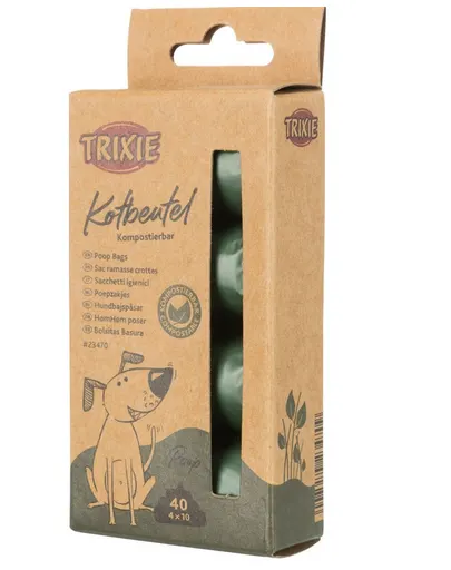 TRIXIE Pungi biodegradabile pentru excremente 4x10 buc.