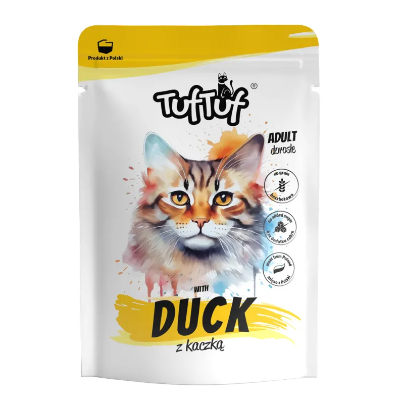 TUF TUF CAT- Hrana umeda cu RATA - plic 300G