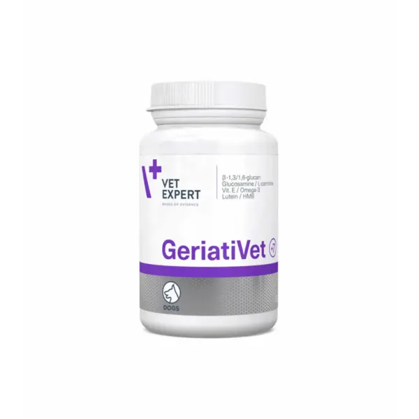 VET EXPERT GeriatiVet +7, multivitamine câini senior, comprimate VET EXPERT GeriatiVet +7, XS-M, multivitamine câini senior, flacon, 45 comprimate
