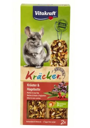 Vitakraft Baton Chinchilla cu Ierburi/Macese  2 Bucati