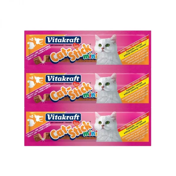 Vitakraft Baton Pisica Mini Curcan Si Miel 3 Buc
