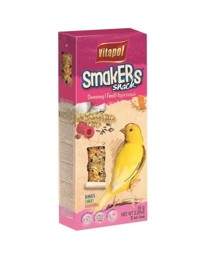 VITAPOL Smakers pentru canari fructe 2 buc.