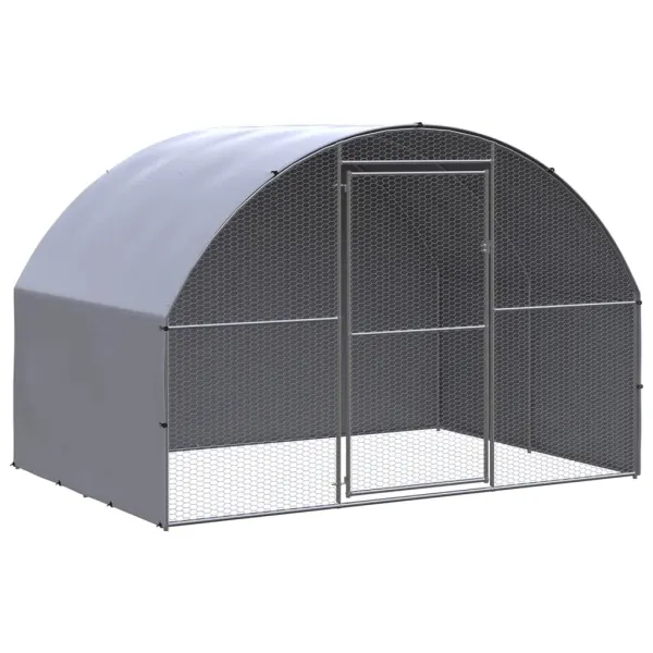Gossi voliera de pasari pentru exterior, 3x2x2 m, otel galvanizat