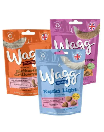 WAGG Mix de arome 3x125g recompense gustoase pentru câini