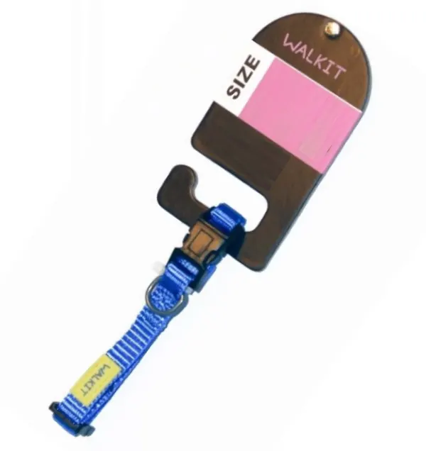 Walkit Zgarda Caine M 2.0 X 35-50 cm Albastru
