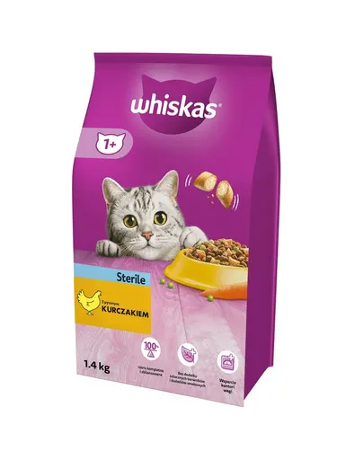 WHISKAS Sterile cu Pui 1.4kg