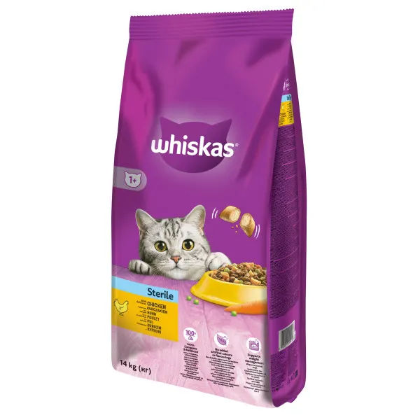 Whiskas Sterile Pui 14 kg