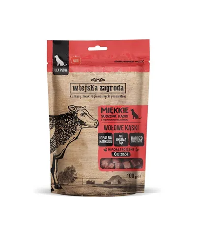 WIEJSKA ZAGRODA Recompense caine, carne de vita 100 g